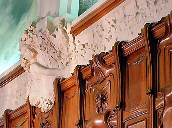 Magnifique décoration intérieure dans l'hotel Chateau Perrache de Lyon