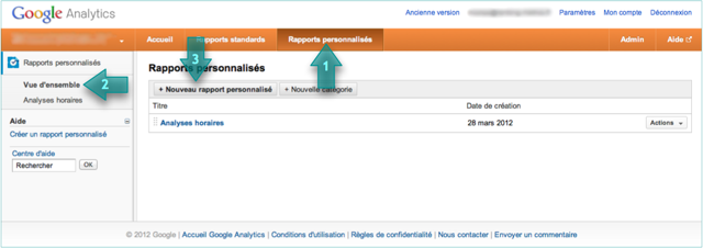 Création d'un rapport personnalisé (phase 1)